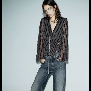 Zara limited edition SEQUIN BODYSUIT you cannot miss